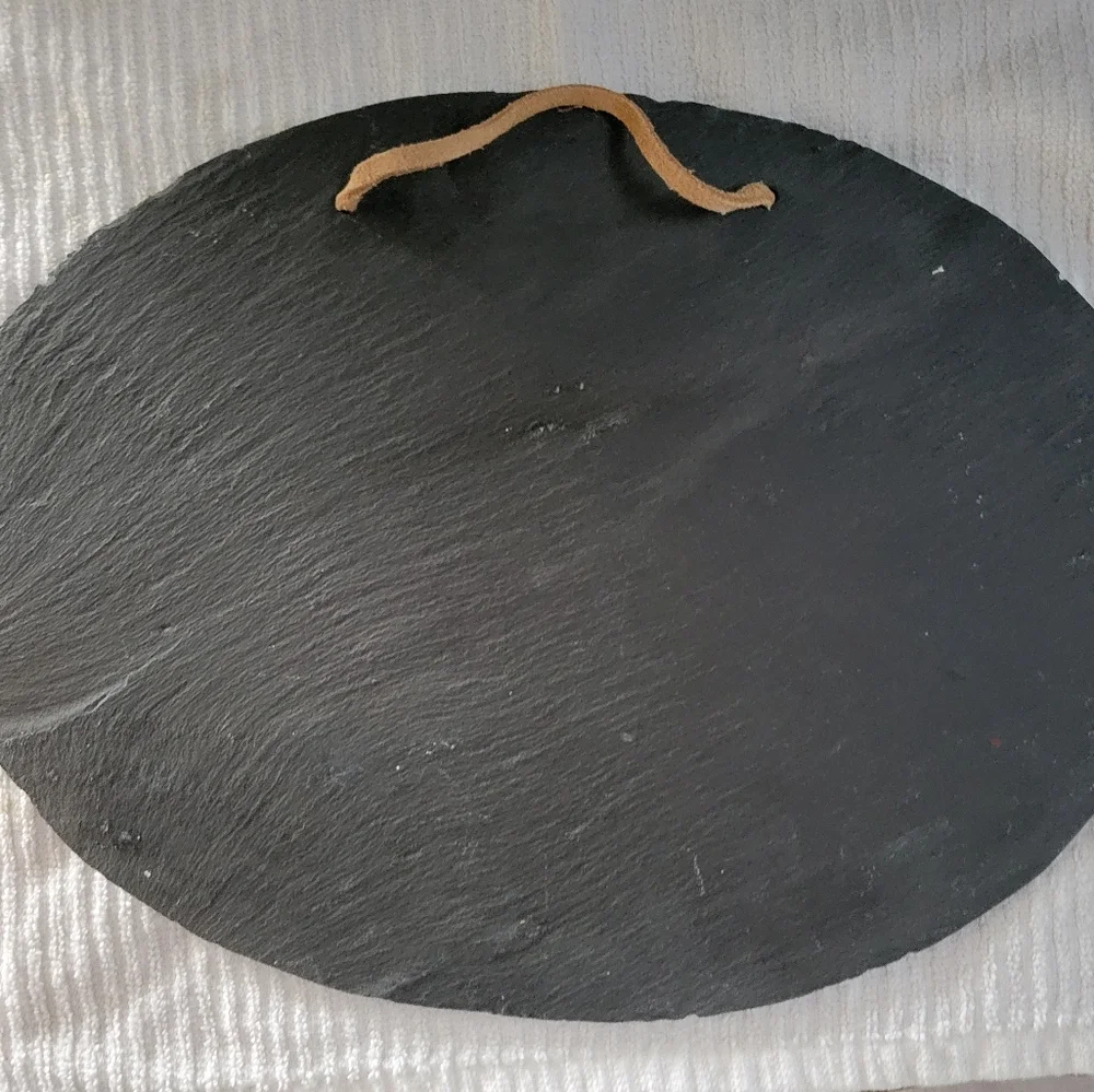 SLATE painted Snowman wall hanging